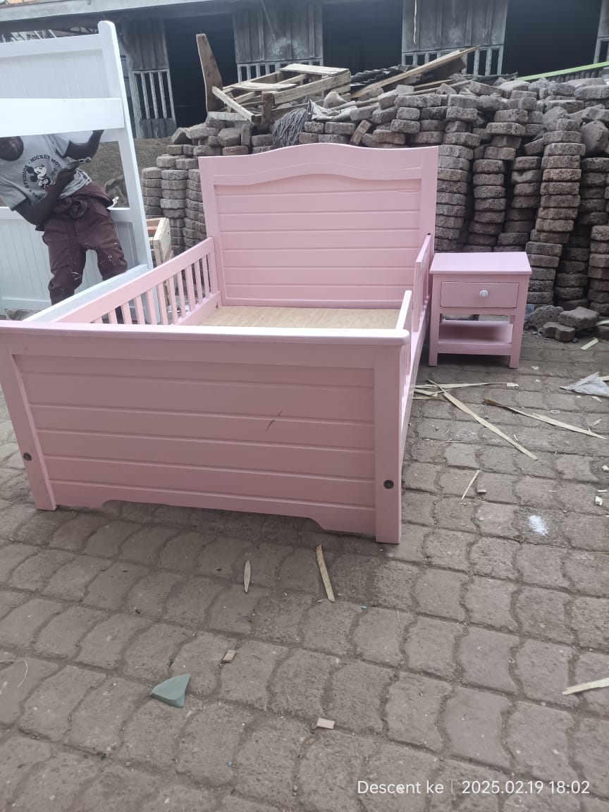 Pink 3x6 babycot with side-draw - Image 2