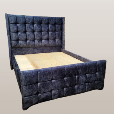 Dark-Grey upholstered chesterbed 4×6